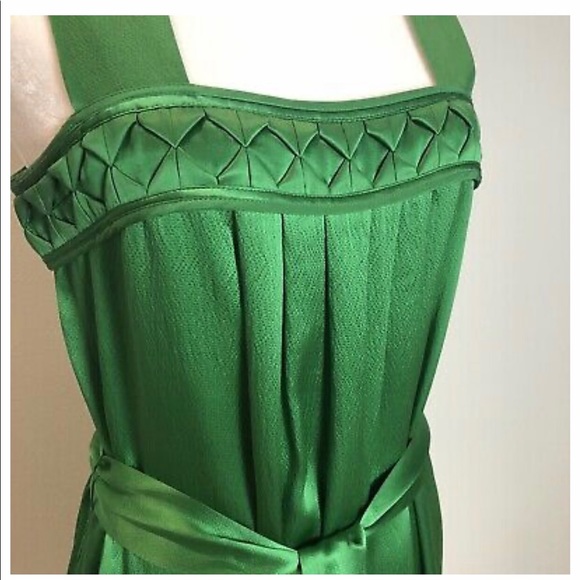 NWT Banana Republic green satin dress - Picture 9 of 10